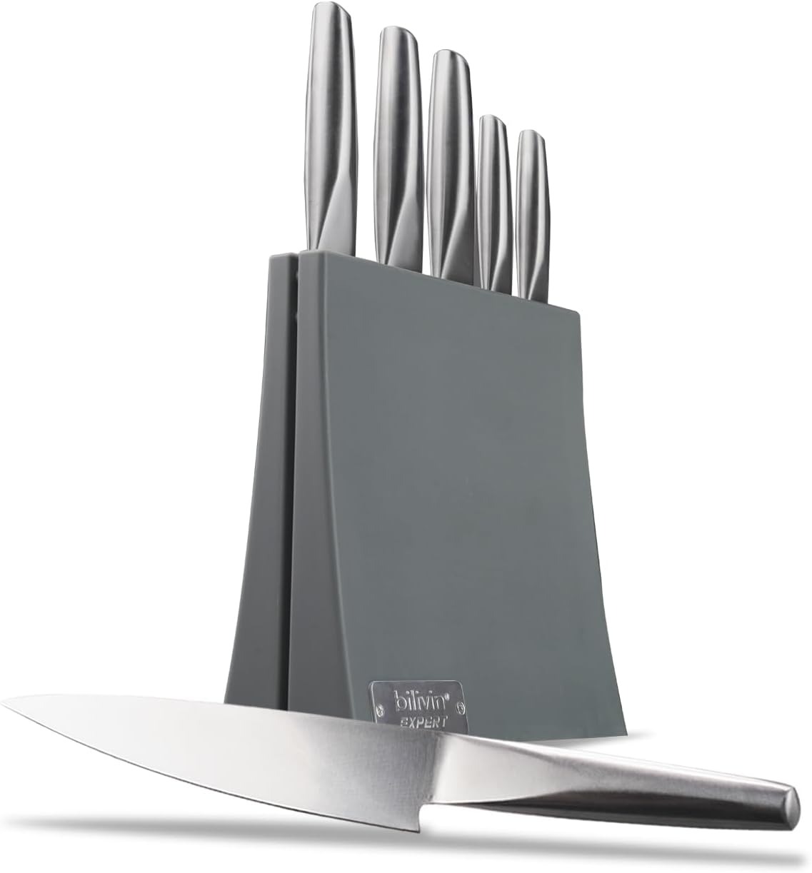 Premium 5-Piece Kitchen Knife Set – Professional Chef Knife Set with Ergonomic Handle, One-Piece Lightweight Rust-Resistant Stainless Steel – Ideal Knives Set for Kitchen for Precision Cutting