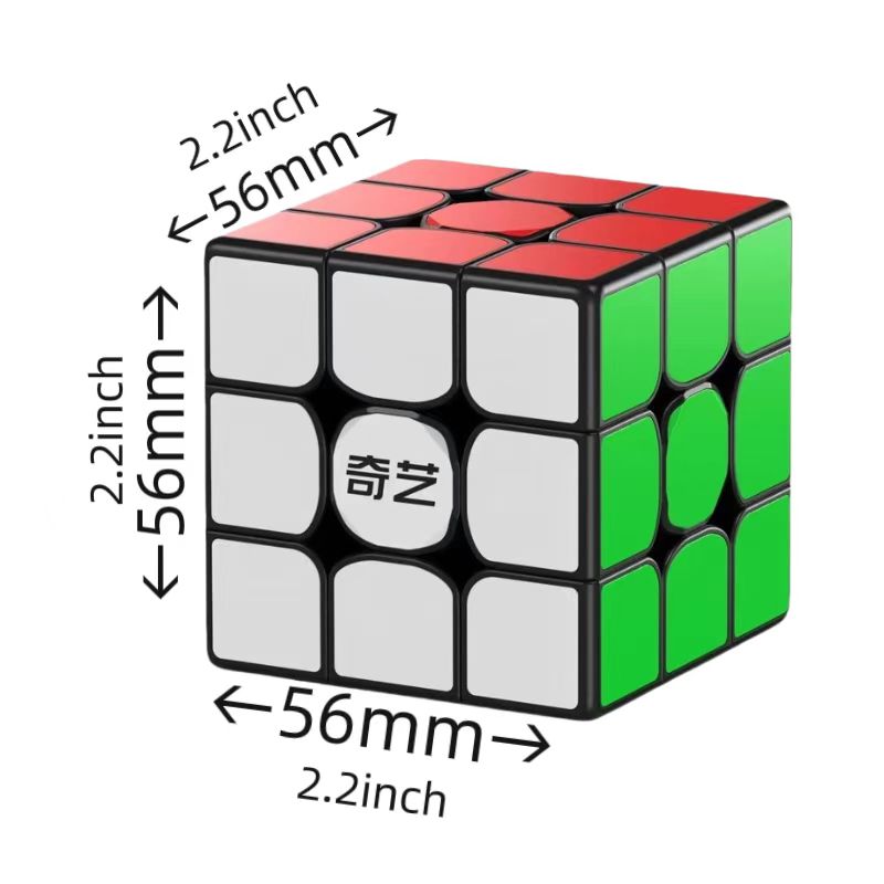 QY Toys Warrior W Speed Cube 3x3- Stickerless Magic Cube 3x3x3 Puzzles Toys (56mm), The Most Educational Toy to Effectively Improve Your Child's Concentration, responsiveness and Memory…