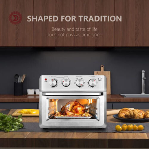 40% off Amazon! DAWAD Air Fryer Toaster Oven Combo 7-in-1 Convection Airfryer Toaster Ovens Countertop with 33 Original Recipes, Bake, Broil, Toast, Reheat, Fry Oil-Free, 19 QT, Stainless Steel