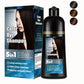 5-in-1 hair dye shampoo, 16.91 ounces, covers white hair+100% color options, herbal ingredients, plant squalane hair care and moisturizing hair dye