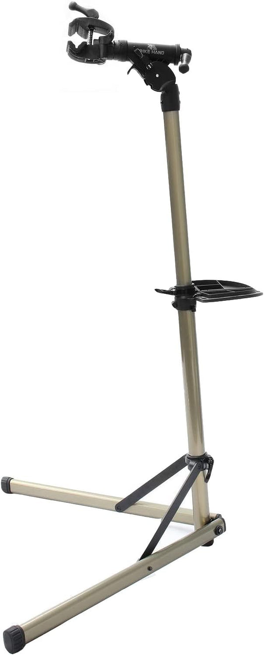 BikeHand Bike Repair Stand - Home Portable Bicycle Mechanics Workstand - for Mountain MTB Road Bikes Maintenance