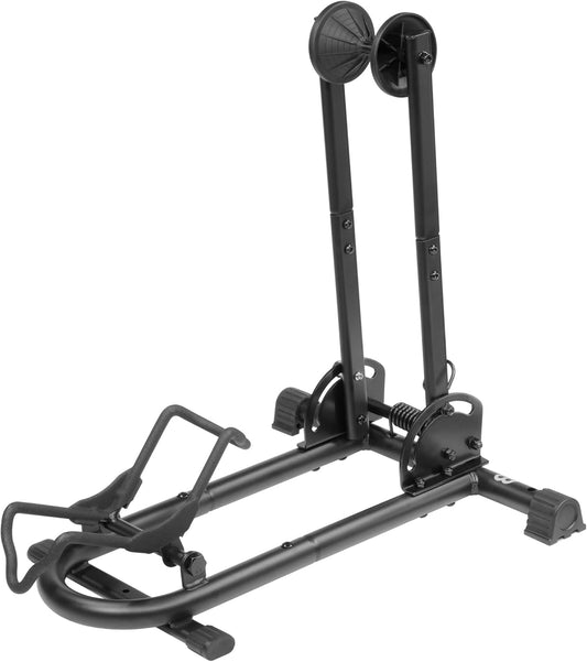 BikeHand Bike Stand Floor Parking Bike Rack - for MTB & Road Bike Storage - up to 2.4" Tire Width - Bike Rack Garage Foldable Bike Storage Rack - Durable Bicycle Stand - Classic New Verison