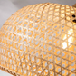 55% off Home Depot!!! Lily 1-Light Beige Pendant Design Pendant Light with Rattan Shade