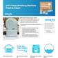 amoyls Washing Machine Cleaner | Removes Odors & Grime from Front & Top Loader Machines, including HE (Ocean - 24 Tablets)