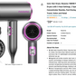 Ionic Hair Dryer, Nozama 1800W Professional Hair Blow Dryers with 3 Heat Setting