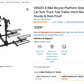 $60 off! VENZO 4 Bike Bicycle Platform Style Carrier - Bike Rack for Car SUV Truck Tow Trailer Hitch Receiver Mount Size 2" - Sturdy & Rust Proof