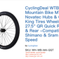 WTB SX19 Mountain Bike MTB Bicycle Novatec Hubs & Continental X-King Tires Wheelset 11speed 27.5" QR Quick Release Front & Rear -Compatible with Shimano & Sram 8 9 10 11 Speed