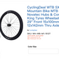 WTB SX19 Mountain Bike Bicycle Novatec Hubs & Tyres Wheelset 11s 29" Thru Axle