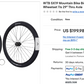 WTB SX19 Mountain Bike Bicycle Novatec Hubs & Tyres Wheelset 11s 29" Thru Axle