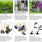 60% off!!! NaTiddy Cordless String Trimmer,12 Inch 4.0Ah Battery Powered Weed Wacker 20v Electric Weed Eater, 2 in1 Battery Weed Trimmer Edger Lightweight Grass Trimmer for Home Garden, Lawn, Yard, Trimming