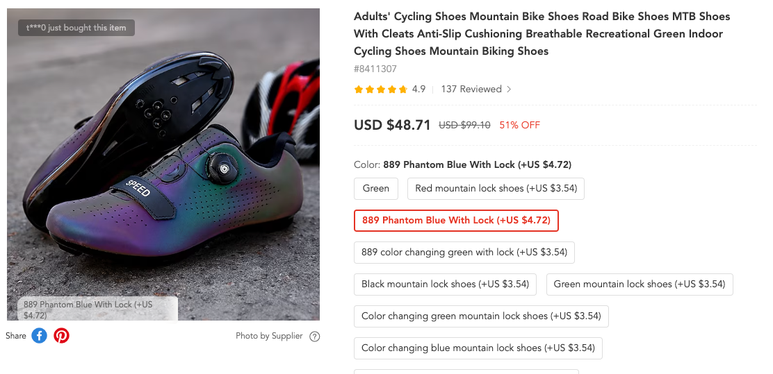 Chameleon color changing mtb road cycling shoes with shimano spd