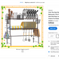 $13 off online!!! Over The Sink Dish Drying Rack, 2 Tier Stainless Steel Large Sink Dish Rack