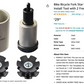 Bike Bicycle Fork Star Nut Setting Installer Install Tool with 2 Free Star Nuts - Size 1-1/8”