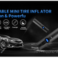 HGV Mini Tire Inflator Digital Portable Air Compressor 12V, Wireless Version 2000mAh Rechargeable Lithium ion Battery, Suitable for car/Bicycle air Pump, with LED Lighting