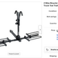 VENZO 2 Bike Bicycle Platform Style Carrier - Bike Rack for Car SUV Truck Tow Trailer Hitch Receiver Mount Size 2" - Sturdy & Rust Proof
