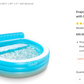 $30 off!!! Evajoy Inflatable Family Lounge Pool 88.5'' x 85'' x 21'' with Backrest