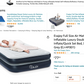 Evajoy Full Size Air Mattress with Built in Pump, 18'' Inflatable Luxury Double High Blow Up Mattress, Easy to Inflate/Quick Set Bed, Durable Portable Waterproof Blue & Grey (EJ-HF001)