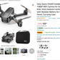 $30 0ff!!! Holy Stone HS440 Foldable FPV Drone with 1080P WiFi Camera for Adult Beginners and Kids; Voice Gesture Control RC Quadcopter with Modular Battery for long flight time, Auto Hover, Carrying Case