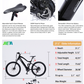 Full Suspension Ebike, 350W Adult Electric Bike, 26" Electric Bicycles for Men with Samsung Removable Lithium Battery, 7-Speed Aluminum Frame Ebike UL Certified