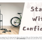 CyclingDeal Upright Bike Stand - Premium Quality Vertical & Horizontal Adjustable Bicycle Floor Parking Rack - Safe & Secure for Storing MTB Road Bikes in Garage or Home - for Wheels Sizes up to 29”