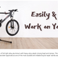 Bikehand Bike Repair Stand (Max 55 lbs) - Home Portable Bicycle Mechanics Workstand - for Mountain Bikes and Road Bikes Maintenance