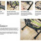 BIKE HAND Floor Stand Parking Rack - for 20"-29" Mountain MTB & Road Bikes with Tire Width up to 2.4" - Bicycle Indoor Outdoor Garage Storage - 2 Pack