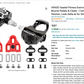 VENZO Sealed Fitness Exercise Indoor Bike Bicycle Pedals & Cleats - Compatible with Peloton, Look Delta & for Shimano SPD 9/16"