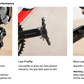 Venzo Multi-Use Compatible with Shimano SPD Mountain Bike Bicycle Sealed Clipless Pedals - Dual Platform Multi-Purpose - Great for Touring, Road, Trekking Bikes -Light Engineering Thermoplastic