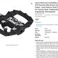 Venzo Multi-Use Compatible with Shimano SPD Mountain Bike Bicycle Sealed Clipless Pedals - Dual Platform Multi-Purpose - Great for Touring, Road, Trekking Bikes -Light Engineering Thermoplastic