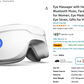 Eye Massager with Heat, Heated Eye Mask with Bluetooth Music, Face Massager, Eye Care Gift for Women, Eye Mask for Relax Eye, Reduce Eye Strain, Gifts for Mom/Dad