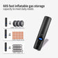HGV Mini Tire Inflator Digital Portable Air Compressor 12V, Wireless Version 2000mAh Rechargeable Lithium ion Battery, Suitable for car/Bicycle air Pump, with LED Lighting