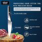 Premium 5-Piece Kitchen Knife Set – Professional Chef Knife Set with Ergonomic Handle, One-Piece Lightweight Rust-Resistant Stainless Steel – Ideal Knives Set for Kitchen for Precision Cutting