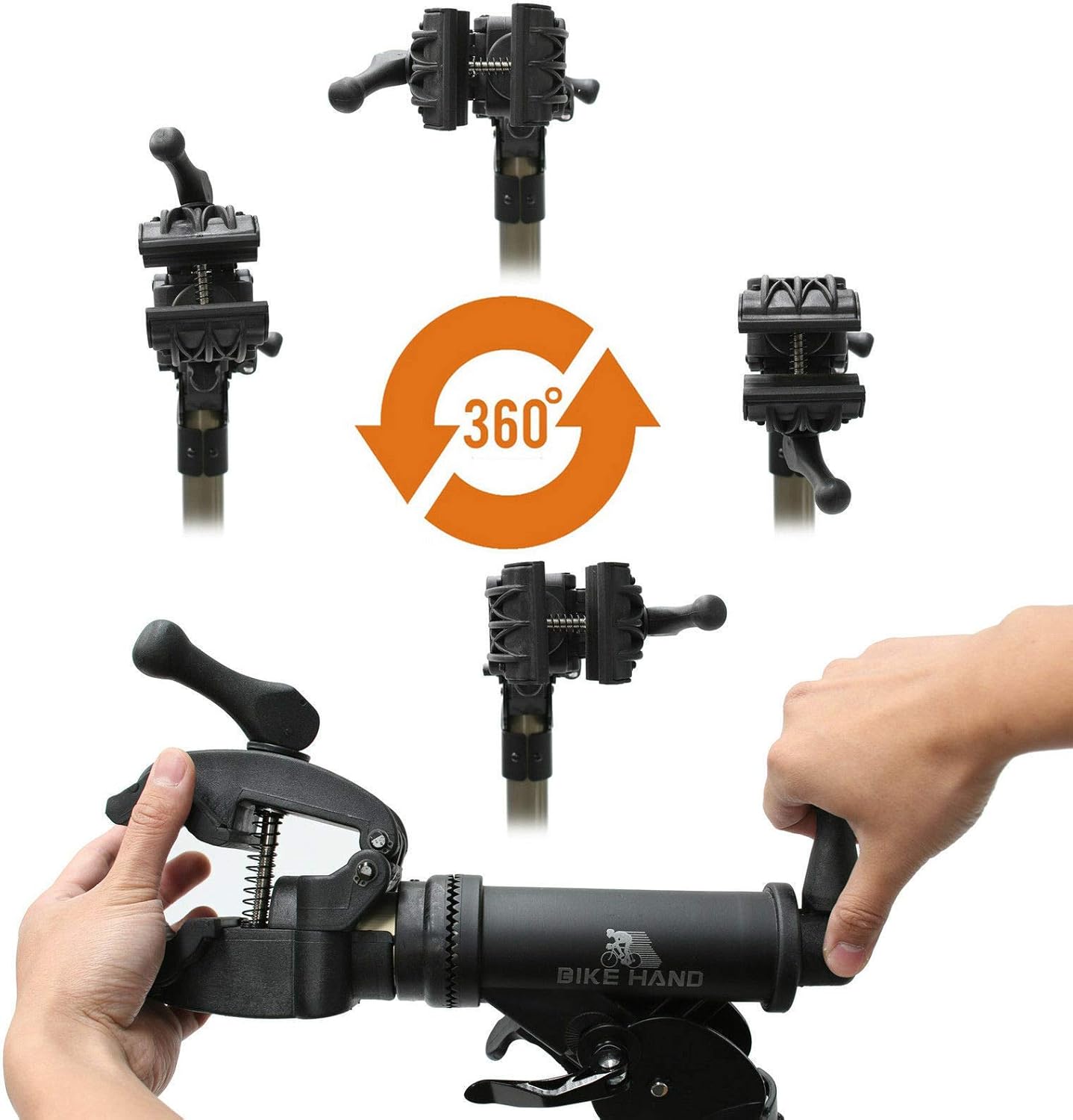 BikeHand Bike Repair Stand - Home Portable Bicycle Mechanics Workstand - for Mountain MTB Road Bikes Maintenance