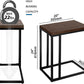 $10 off!!! Wood C Shape Coffee Table Bed End Side Table Sofa Snack Tray Laptop Holder Desk