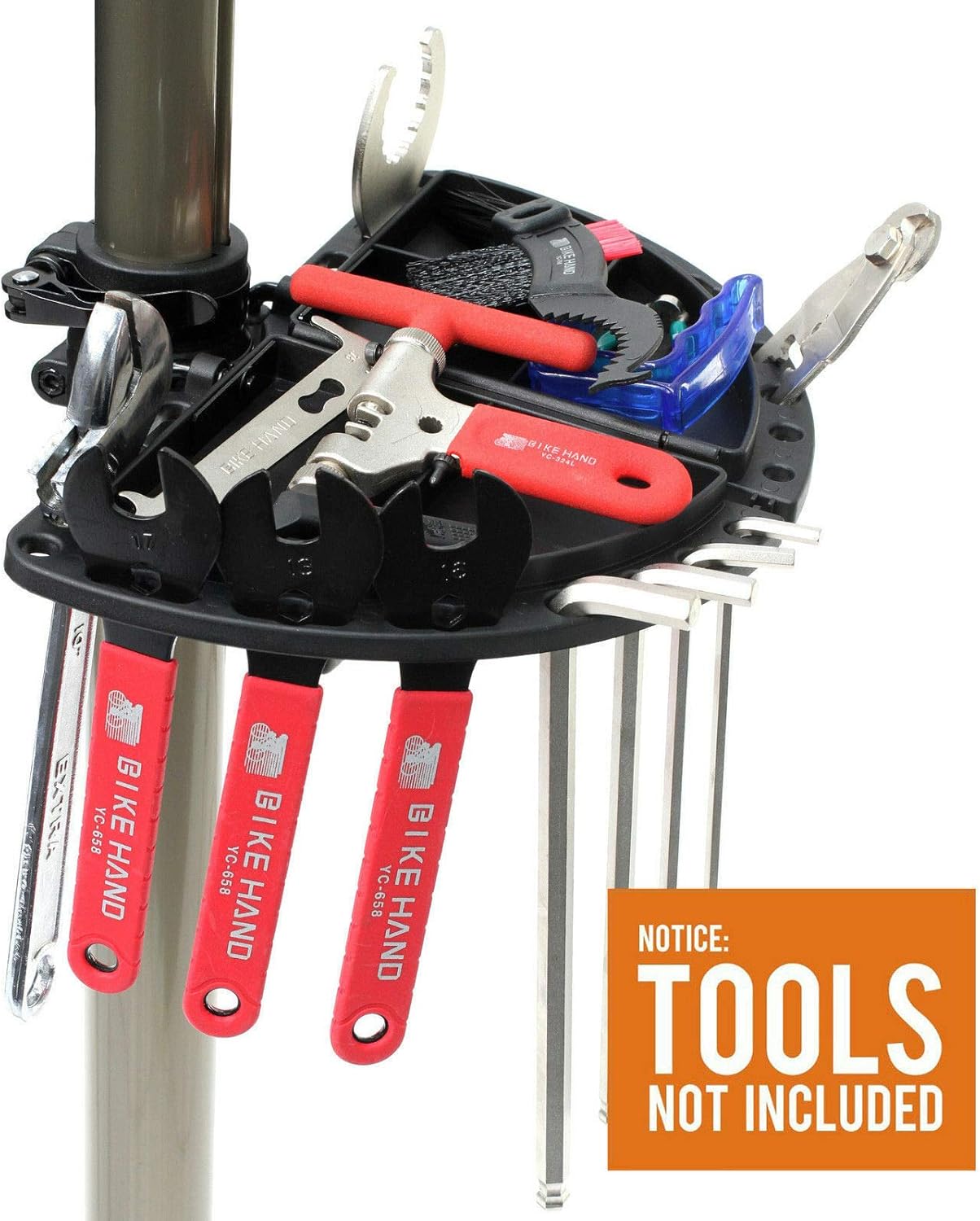 BikeHand Bike Repair Stand - Home Portable Bicycle Mechanics Workstand - for Mountain MTB Road Bikes Maintenance