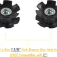 Bike Bicycle Fork Star Nut Setting Installer Install Tool with 2 Free Star Nuts - Size 1-1/8”