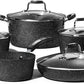 Cookware 10 pc set 1. 5 qt Saucepan 2 qt Saucepan 3 qt Saucepan 5 qt Stockpot and 10" Frypan all with glass lids and Bakelite handles