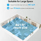 ENPULY 6L Top Fill Warm and Cool Mist Humidifiers for Bedroom/Large Room(Max 861sq.ft), 12 Levels Dual Mists Air Humidifier, Essential Oil Tray, Sleep Mode, 12 Hrs Timer, Child Lock(White)