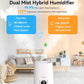 ENPULY 6L Top Fill Warm and Cool Mist Humidifiers for Bedroom/Large Room(Max 861sq.ft), 12 Levels Dual Mists Air Humidifier, Essential Oil Tray, Sleep Mode, 12 Hrs Timer, Child Lock(White)