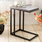 $10 off!!! Wood C Shape Coffee Table Bed End Side Table Sofa Snack Tray Laptop Holder Desk