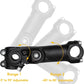 $12 off!!! Satori 1-1/8" x 25.4mm x 120mm Dual Adjustment STEM Bike Bicycle Riser Extension Duo Adjustable for Road Bike MTB