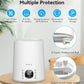 ENPULY 6L Top Fill Warm and Cool Mist Humidifiers for Bedroom/Large Room(Max 861sq.ft), 12 Levels Dual Mists Air Humidifier, Essential Oil Tray, Sleep Mode, 12 Hrs Timer, Child Lock(White)