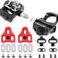 VENZO Sealed Fitness Exercise Indoor Bike Bicycle Pedals & Cleats - Compatible with Peloton, Look Delta & for Shimano SPD 9/16"