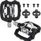 Venzo Multi-Use Compatible with Shimano SPD Mountain Bike Bicycle Sealed Clipless Pedals - Dual Platform Multi-Purpose - Great for Touring, Road, Trekking Bikes -Light Engineering Thermoplastic