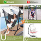 Hammock with Stand Phone Holder Included Double Hanging Chair Macrame Boho Handmade Adjustable Swing Indoor Outdoor Patio Yard Garden Porch 400lbs Capacity (2022 Grey)