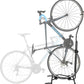 CyclingDeal Upright Bike Stand - Premium Quality Vertical & Horizontal Adjustable Bicycle Floor Parking Rack - Safe & Secure for Storing MTB Road Bikes in Garage or Home - for Wheels Sizes up to 29”