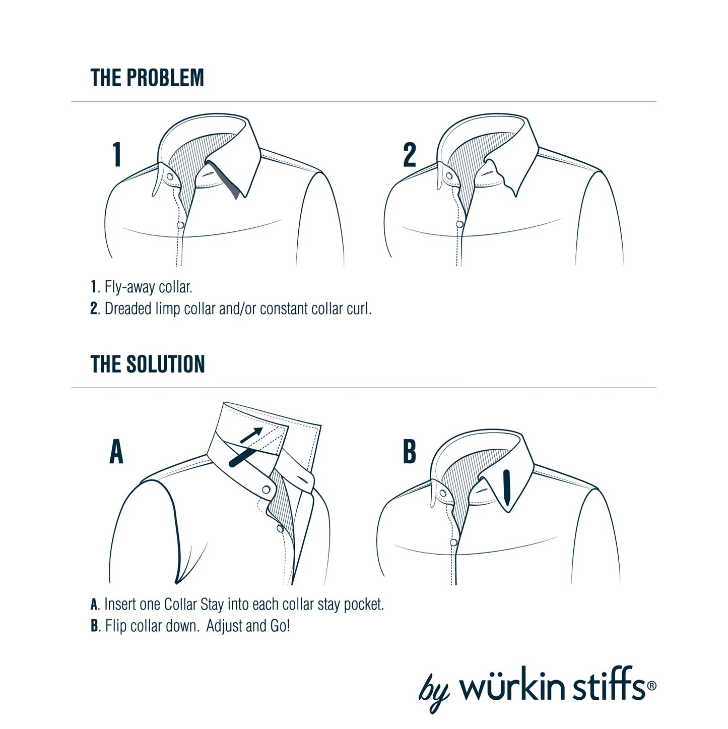 Würkin Stiffs Power Stays Magnetic Collar Stays|Power Stays with Storage Case | Metal Shirt Collar Stays for Men Clothing