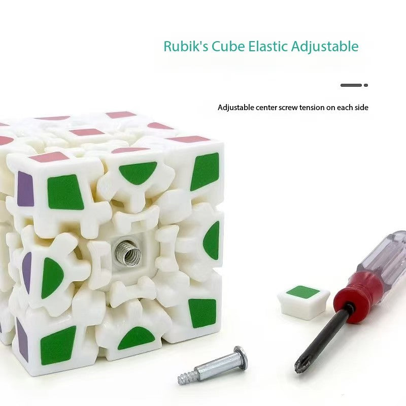 Gift set Gift set third order gear Rubik's Cube with nine teeth continuous movement, irregular shape, super difficult and smooth puzzle 3D toy for beginne