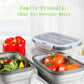 Silicone Collapsible Lunch Box - Foldable, Portable Bento Box for Food Storage, Dishwasher & Microwave Safe, BPA-Free, Ideal for Camping, Office, Family Meals