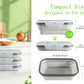 Silicone Collapsible Lunch Box - Foldable, Portable Bento Box for Food Storage, Dishwasher & Microwave Safe, BPA-Free, Ideal for Camping, Office, Family Meals